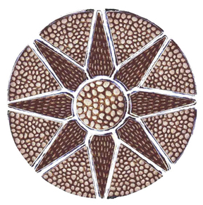 circular paving patterns landscape double scale picture of 18 metre diameter sunrise feature in pebble pattern created using only three different shaped pavers nos 915 and 16 rotary paving moulds circular paving patterns landscape double scale picture of 18 metre diameter sunrise feature in pebble pattern created using only three different shaped pavers nos 915 and 16 rotary paving moulds